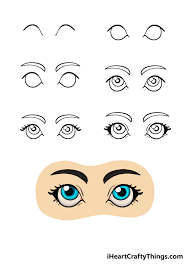 Cartoon Eyes Drawing - How To Draw Cartoon Eyes Step By Step
