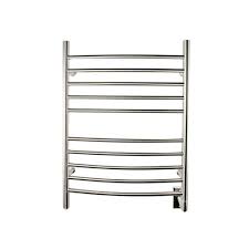 Here are the best freestanding and instead of running your clothes dryer every time you hop in the shower, meet the home appliance you towel warmers, also called heated towel rails, are great for warming your towels and helping. Amba Radiant Curved Hardwired 24 In W X 32 In H 10 Bar Electric Towel Warmer In Brushed Stainless Steel Rwh Cb The Home Depot