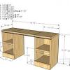 Simple large bathroom with tub and wood cabinets. 1