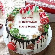 8 wonderful birthday cakes, and the easiest birthday cake. Happy Christmas Birthday Cake With Name Edit