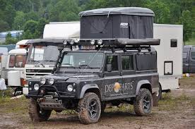 Two Situations Tent Opened Land Rover 4x4 Aventure