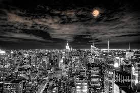 Share new york city 4k with your friends. Amazon Com City Of Lights New York City Nyc Under Moonlight Black And White Bw Photo Photograph Cool Wall Decor Art Print Poster 36x24 Posters Prints
