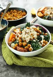 Sweet Potato Chickpea Buddha Bowl Minimalist Baker Recipes Recipe Recipes Healthy Vegetarian Recipes