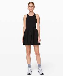 Made with lightweight fabric and built for movement, nothing can hold us back. Lululemon Court Crush Tennis Dress Black Lulu Fanatics