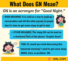 Gn Meaning What Does Gn Mean Meant To Be Slang Words Other Ways To Say