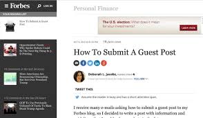 How To Become A Guest Contributor To Forbes Com