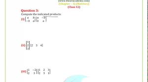 Ncert Solutions For Class 12 Maths Exercise 3 2 Question 3 In 2020