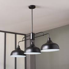 Suspension Lincoln Corep Noir 3x40 Watts Diam 112 Cm Luminaire Industriel Luminaire Maison Du Monde Luminaire