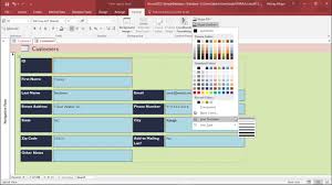 Ms Access 2016 Modify The Design Of Form Youtube
