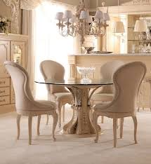 Opulent Italian Round Glass Dining Table Set Juliettes Interiors Glass Round Dining Table Glass Dining Table Set Glass Dining Table