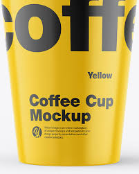 Download Glossy Coffee Cup Mockup In Cup Bowl Mockups On Yellow Images Object Mockups Yellowimages Mockups