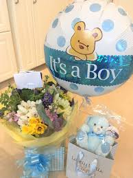 We have new baby flowers made fresh and delivered fresh that any new mom would these adorable vases show your special attachment to the cute new arrival. Baby Boy Flowers And Balloon Cheap Online