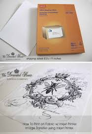 Iron firmly in small circles, not stopping for more than a couple of seconds in any spot, until the whole surface has been ironed. Fabric Transfers With Shipping Labels Diy Prints Quilting Labels Printer Ideas