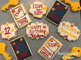 Escape The Room Cookies Mission Control Cookies Pattyscookiecorner Escapetheroomcookies Missioncontrolcooki Sleepover Food Birthday Cookies Holidays Sweets