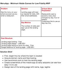 Using The Minimum Viable Canvas Lean Startup Problem And Solution Start Up