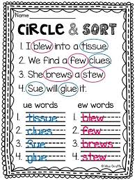 If you need cute christmas writing activities to do, check out my no prep ones i love! Long U Search And Sort I Ui I I Ew I And I Ue I Worksheets 99worksheets