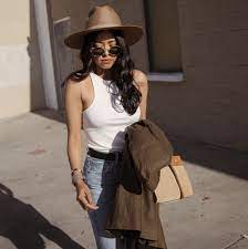 Adriana Outfits With Hats Straw Fedora Outfit Hat Outfit Summer