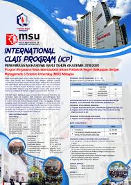 Committed to lifelong learning, leadership Penerimaan Mahasiswa Baru Program Kerjasama Kelas Internasional Tahun Akademik 2019 2020