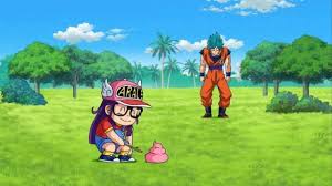 Dragon ball is the first of two anime adaptations of the dragon ball manga series by akira toriyama.produced by toei animation, the anime series premiered in japan on fuji television on february 26, 1986, and ran until april 19, 1989. Dragon Ball Super Episode 69 Review Goku Vs Arale