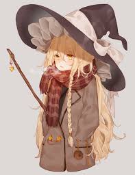 冬魔理沙 touhou marisa kirisame 芸術的アニメ少女 金髪 イラスト 東方 かわいい