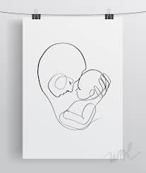 Mom And Baby Line Art Printable Line Art Mother And Child Etsy Newborn Art Mother Art Art Wall Kids