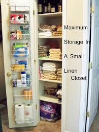 Maximum Storage In A Small Linen Closet A Stroll Thru Life Small Linen Closets Bathroom Closet Organization Small Closet Organization