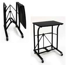 Portable Rolling Laptop Table Desk Stand Folding Durable Cart Bed Dorm Home Pc Laptop Table Desk Table Desk