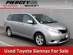 The toyota sienna is a minivan manufactured by toyota at the toyota motor manufacturing indiana facility in princeton, indiana, united states. Used Toyota Sienna Milpitas Near San Jose Fremont Gilroy Bay Area