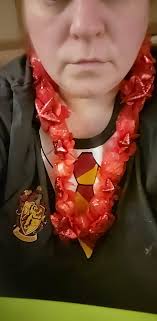 Graduation leis made with dollar tree materials