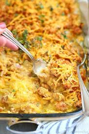 Ground Turkey Spaghetti Squash Casserole Delightful Mom Food In 2020 Ground Turkey Spaghetti Healthy Squash Recipes Spaghetti Squash Casserole