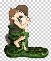 Kaa and roll remake by happyhypno on deviantart / when i read what kaa was really like, and how he was mowgli's bes. Kaa Naga Snake Romance Hug Snake Love Legendary Creature Animals Png Klipartz