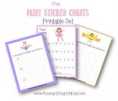 printable fairy sticker charts behavior charts sticker