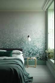 bloemen behang folia teal van paint paper library slaapkamer groen kleurrijke slaapkamer thuis