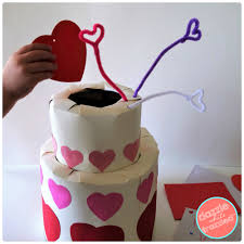 Crafting cheerfully is a participant in the amazon services llc associates program, an affiliate advertising program designed to provide a means for sites to earn advertising fees by advertising and linking to amazon.com. Make A Kids Tiered Heart Cake Valentine S Day Card Box Dazzle While Frazzled