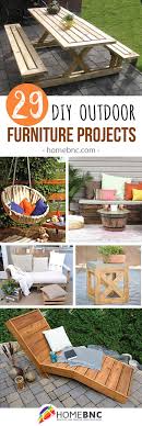 45 Diy Outdoor Furniture Projects To Beautify Your Outdoor Space Diy Outdoor Furniture Pallet Furniture Outdoor Furniture Projects