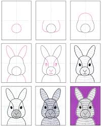 Next draw two bunny feet. How To Draw A Bunny Face Art Projects For Kids