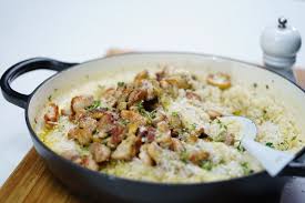 Chicken And Mushroom Risotto Recipe Basic Risotto Recipe Cooking Recipes Healthy Mushroom Risotto