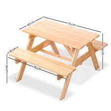 Children's picnic tables kids picnic children's picnic table with parasol Keezi Kids Wooden Picnic Table Set With Umbrella Child S Play Toys