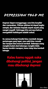 Depresi postpartum jauh lebih serius jika dibandingkan dengan baby blues. Jiemi Ardian On Twitter Lagi Berbagi Di Instagram Depression Told Me Kebohongan Terbesar Depresi Adalah Dia Bilang Kamu Ga Pantas Hidup Kamu Lebih Baik Pergi Dan Menghilang Itu Kebohongan Yang Jahat Membuat