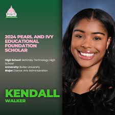 Pearl and Ivy Educational Foundation, Inc. is committed to making a  difference in the lives of DC Scholars. The celebration continues as we  highlight more of our 2024 Scholars. • Kendall Walker •