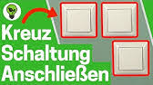 Verbraucher sind hierbei meist beleuchtungsanlagen, zum beispiel in fluren. Kreuzschaltung In Der Elektroinstallation Kreuzschalter Anschliessen Verdrahten Electrical Circuit Youtube