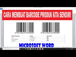 Cara membuat qr code di ms word. Cara Membuat Barcode Di Word Bisabo Channel
