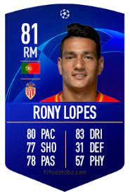 Rony lopes's price on the xbox market is 1,400 coins (57 min ago), playstation is 1,400 coins (17 min ago) and pc is 750 coins (3 min ago). Marcos Paulo Mesquita Lopes Fifa 19 Rating Card Price