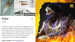 The next wto meeting, in november, is scheduled for the persian gulf kingdom of qatar , and the next g8 meeting for a mountain resort in alberta, canada. Rain S New Weapon Katar Dagger Mortalkombatleaks