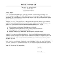 Sample Resume Cover Letter Massage Therapy Occupational Therapist Example Letters Cover Letter For Resume Cover Letter Example Sample Resume Cover Letter