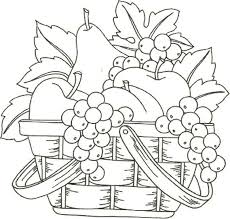 Awesome empty fruit basket coloring pages collection. Mundo Encantado Do Artesanato Riscos Para Pinturas Em Tecidos Fruit Coloring Pages Basket Drawing Coloring Pages