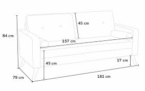 Le gambe in legno assicurano stabilità a questo divanetto 2 posti. Scandinavian Style Sofa With Large Seat Idfdesign