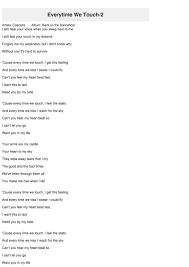 Cuz Everytime We Touch I Get This Feeling Lyrics Lyricswalls