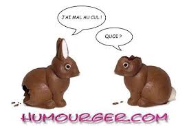 Lapin En Chocolat De Paques Humour Lapin Drole Images Droles Blague Lapin