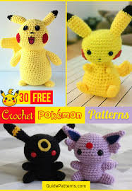Pokemon crochet pattern directory by taikxo on deviantart. 30 Free Crochet Pokemon Patterns Guide Patterns
